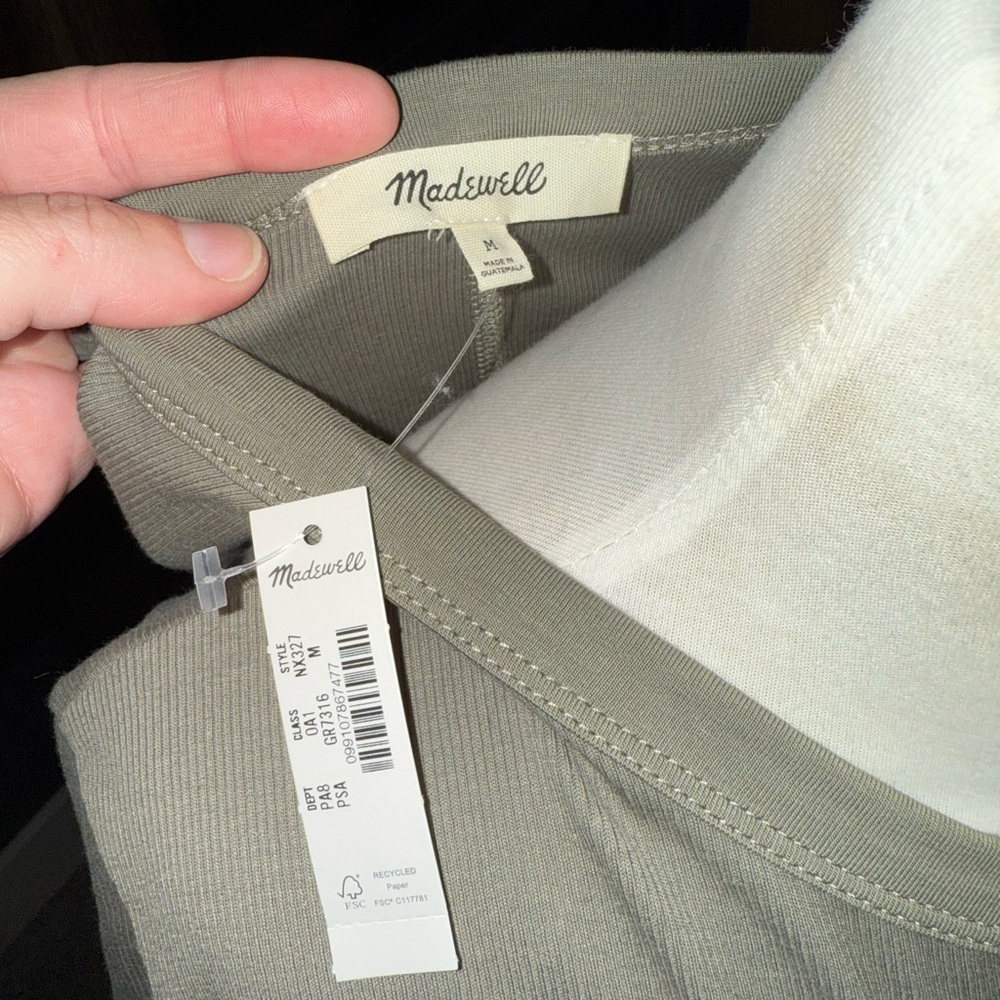 Madewell Olive Short Sleeve Tee - Picture 5 of 6